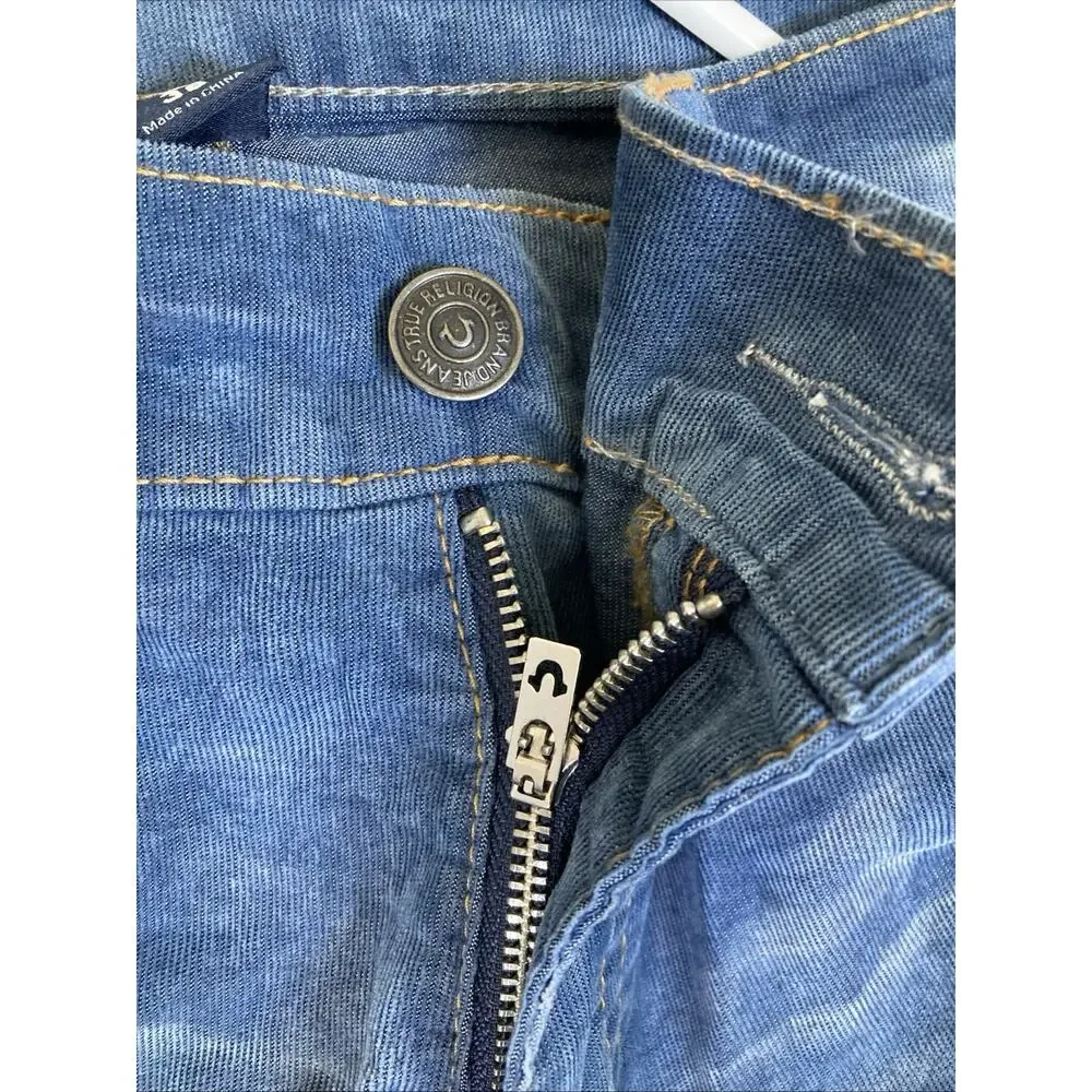 True Religion Geno Relaxed Slim Jeans Mens Size 36 Blue Denim